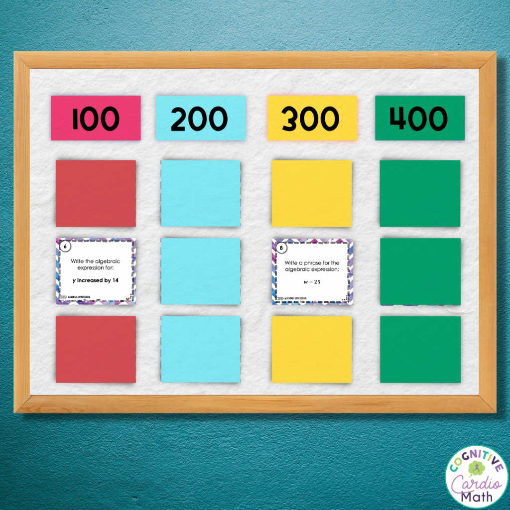 10 Innovative Ways To Use Middle School Math Task Card Activities Cognitive Cardio Math Printable Multiplication Tables Memory Game Frugal Fun For Boys And Girls