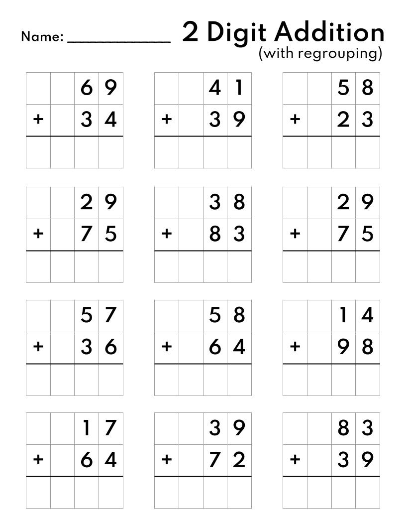 Addition Worksheets Free Printable Easy Math Problems Free Printables Lettering SVG Files Tools Apps