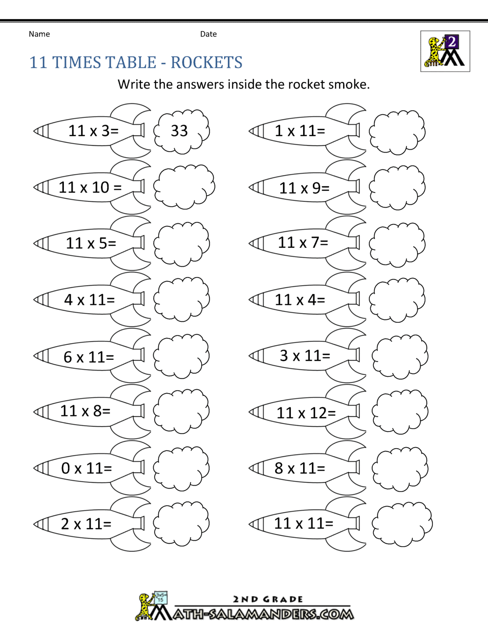 11 Times Table