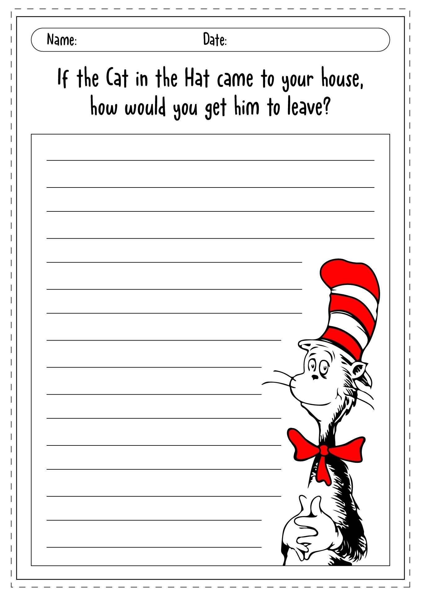 15 Cat In The Hat Math Worksheets Free PDF At Worksheeto