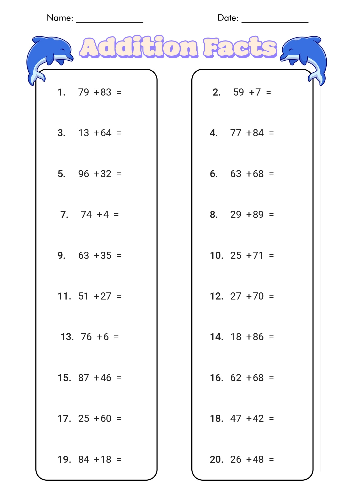 18 1 Minute Timed Addition Worksheets Free PDF At Worksheeto 18 1 Minute Timed Addition Worksheets Free PDF At Worksheeto