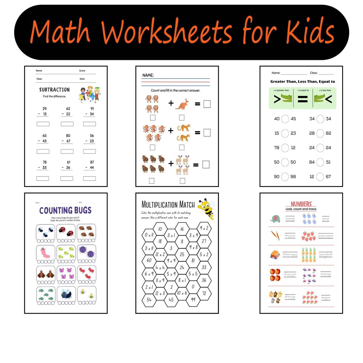 1st Grade Math Worksheets For Kids 50 Pages Classful 1st Grade Math Worksheets For Kids 50 Pages Classful