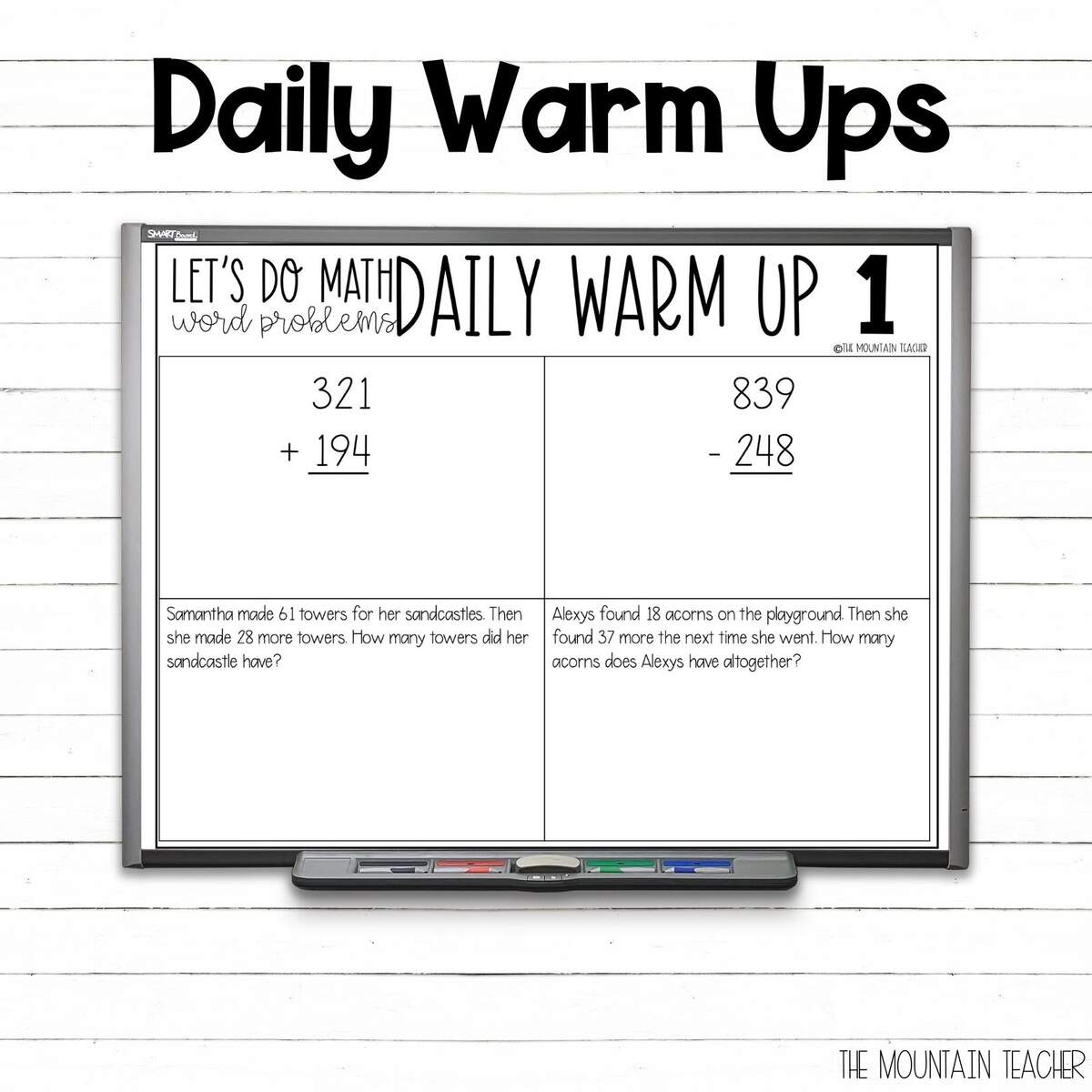 2 Digit Addition And Subtraction Word Problems Worksheets 2nd Grade Math Unit The Mountain Teacher