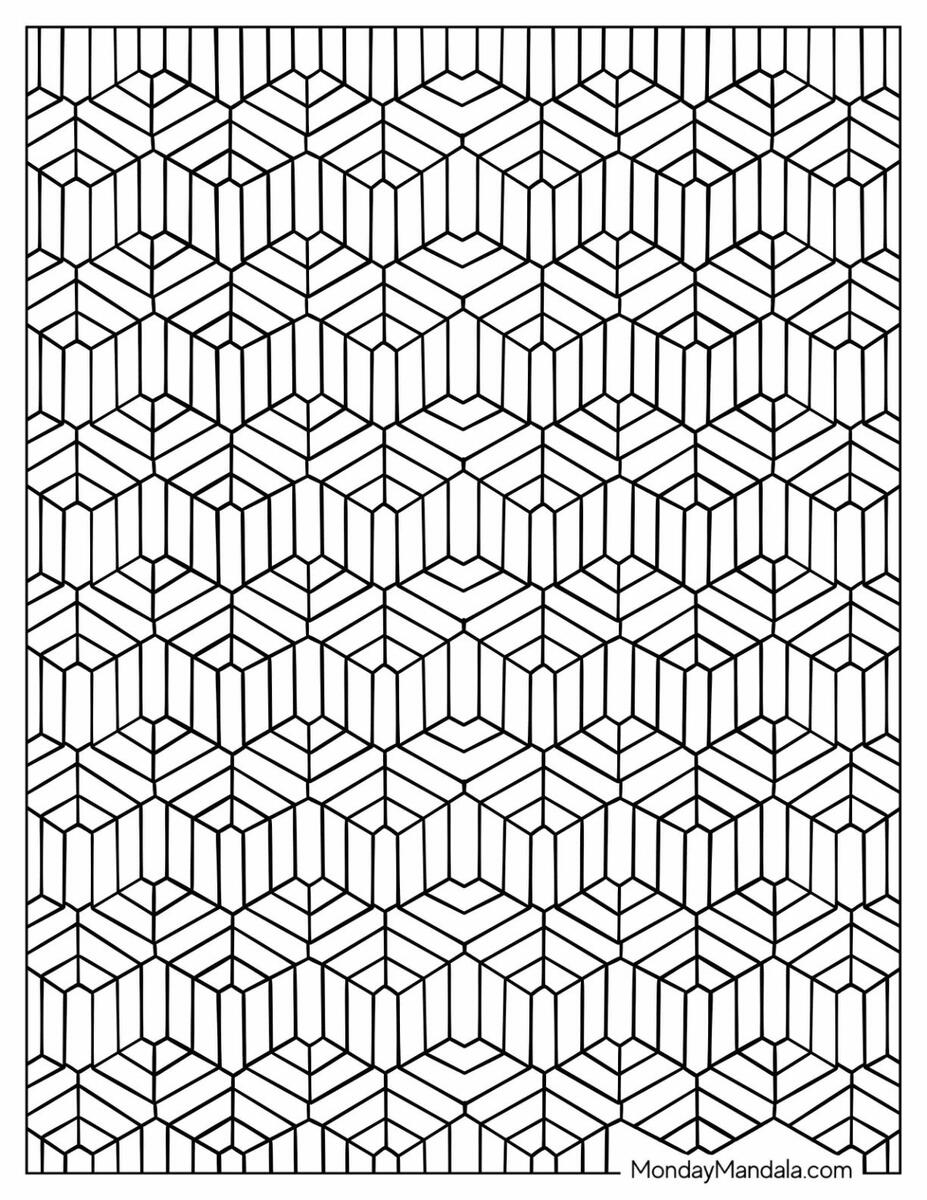21 Geometric Coloring Pages Free PDF Printables 21 Geometric Coloring Pages Free PDF Printables