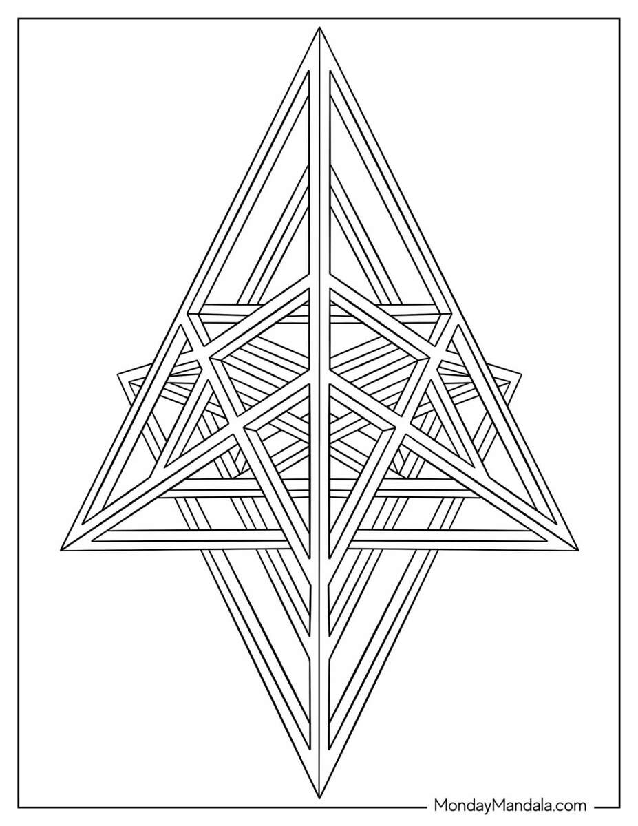 21 Geometric Coloring Pages Free PDF Printables 21 Geometric Coloring Pages Free PDF Printables