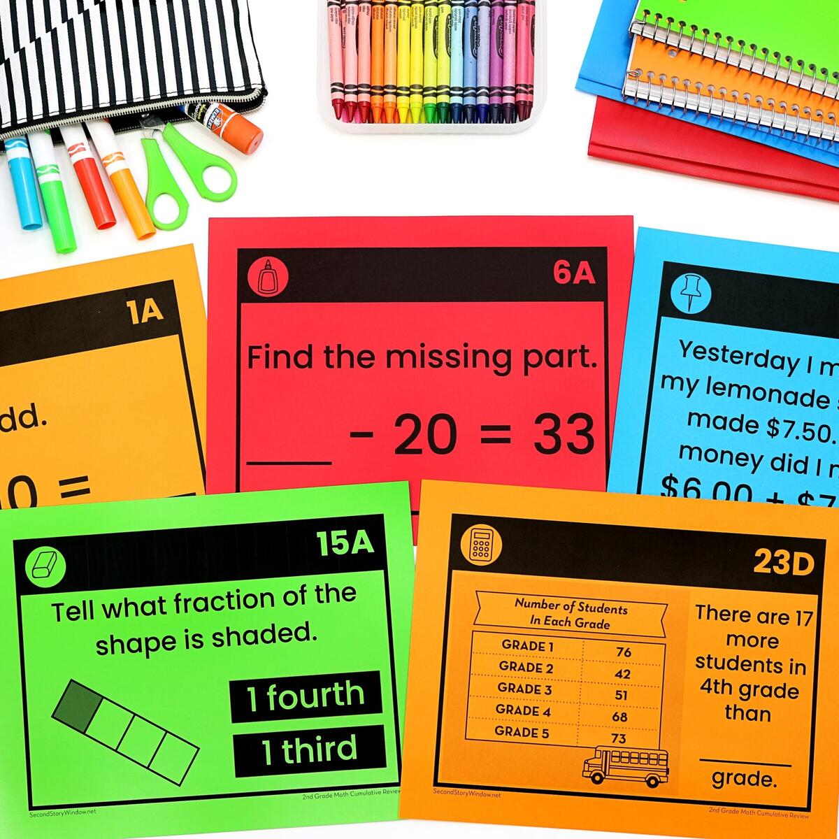 2nd Grade Math Cumulative Review Editable Google Slides Activity End Of Year Second Story Window