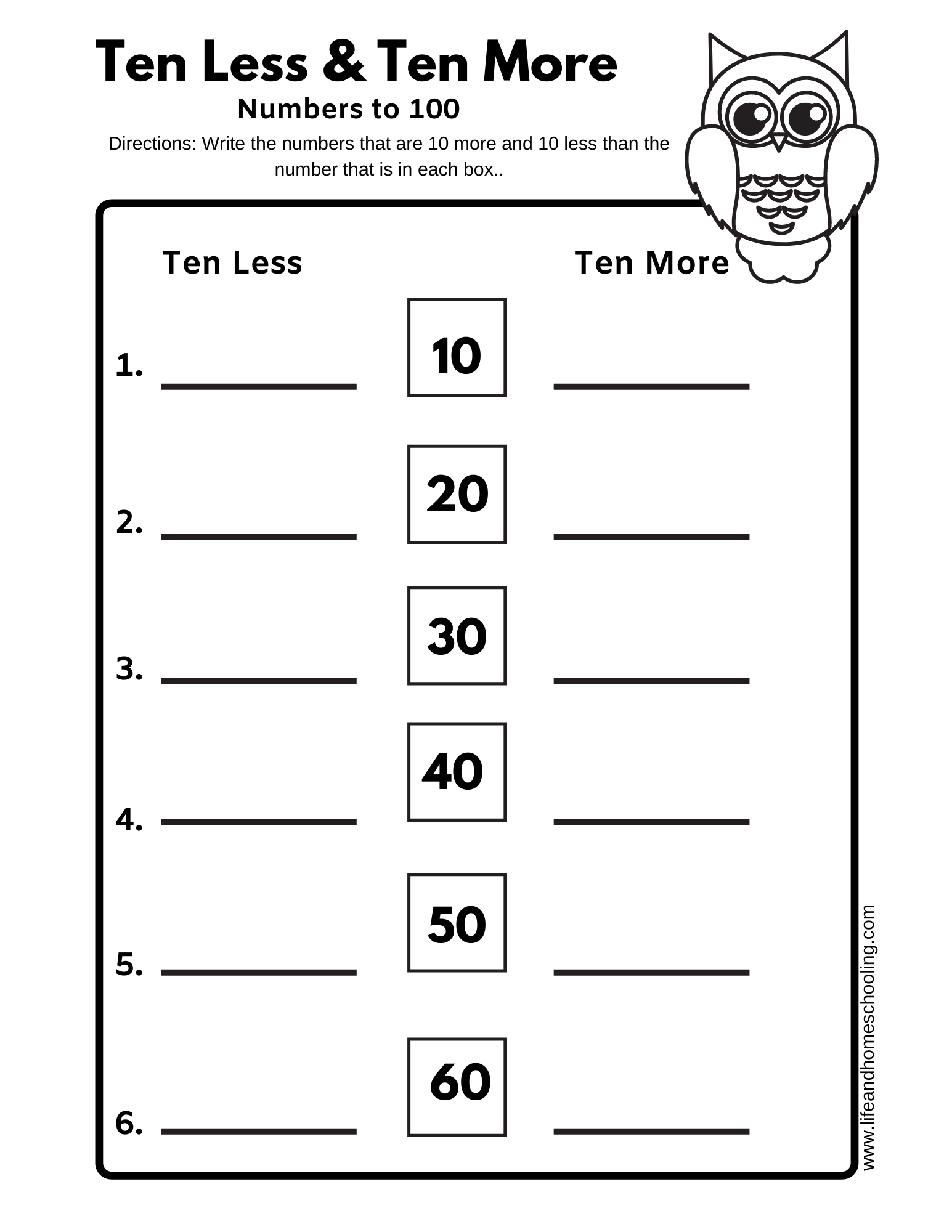 2nd Grade Math Ten Less Ten More Made By Teachers 2nd Grade Math Ten Less Ten More Made By Teachers