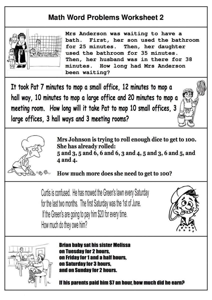 2nd Grade Math Word Problems Best Coloring Pages For Kids Worksheets Library