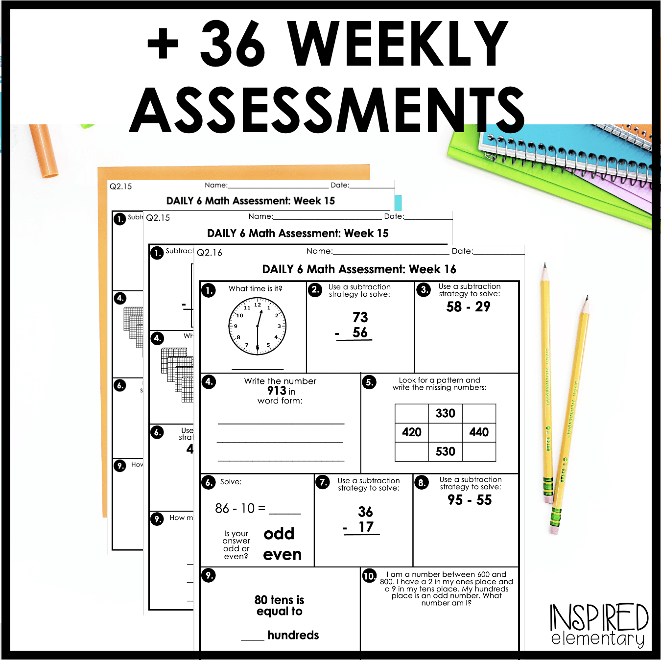 2nd Grade Spiral Math Review DAILY 6 Morning Work Math Warm Up Inspired Elementary 2nd Grade Spiral Math Review DAILY 6 Morning Work Math Warm Up Inspired Elementary