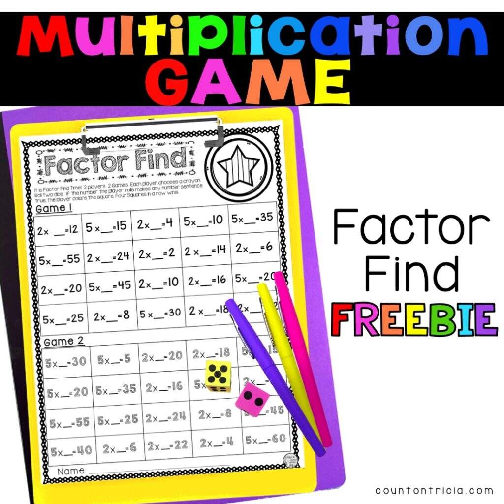 3 Printable Math Games Your 3rd Graders Will Be Begging To Play Count On Tricia