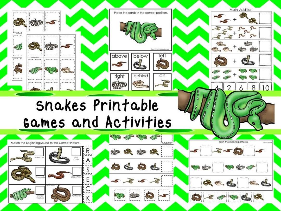 30 Snakes Printable Preschool Educational Games Download Games And Activities In PDF Files Etsy 30 Snakes Printable Preschool Educational Games Download Games And Activities In PDF Files Etsy