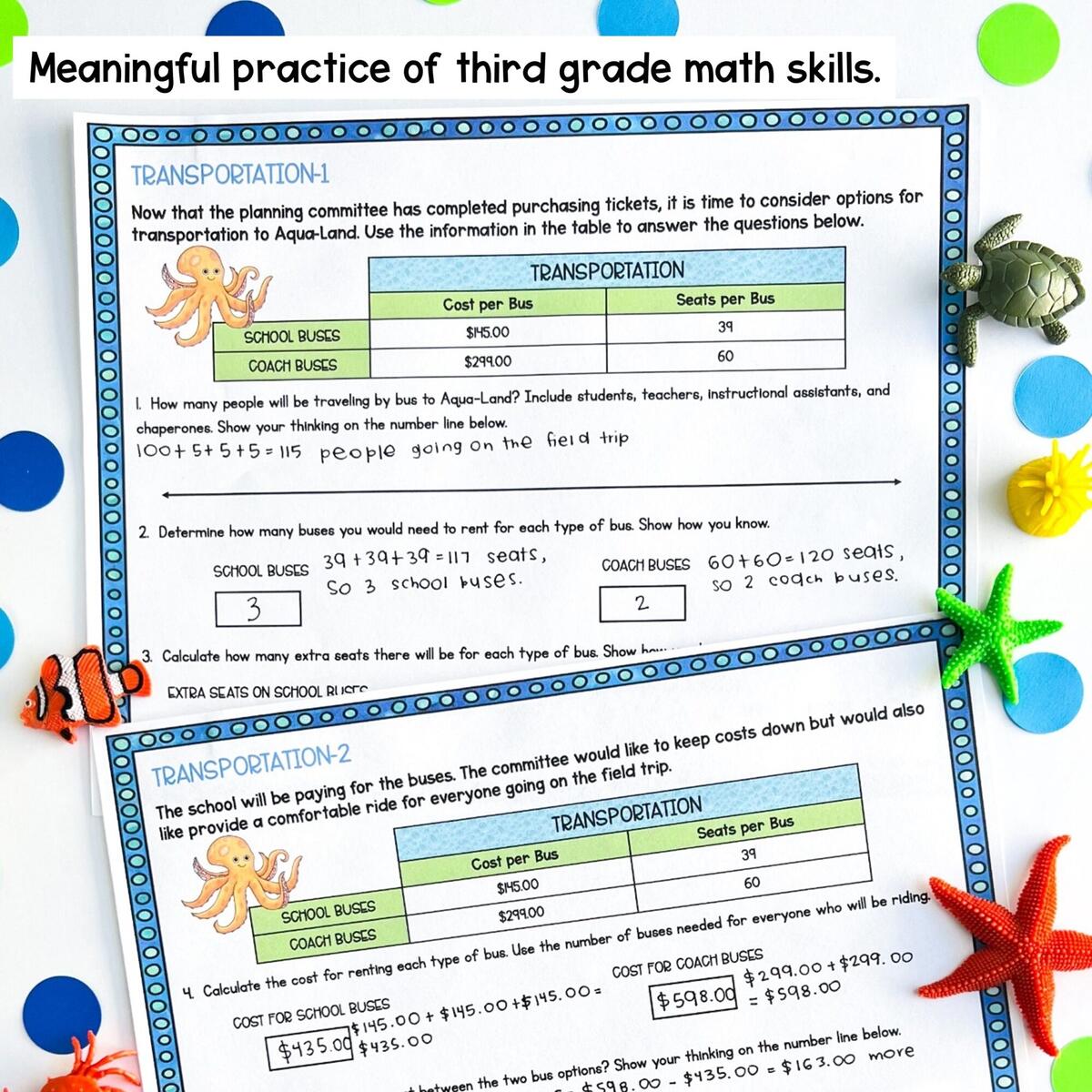 3rd Grade Math Trip To The Aquarium PBL MagiCore 3rd Grade Math Trip To The Aquarium PBL MagiCore