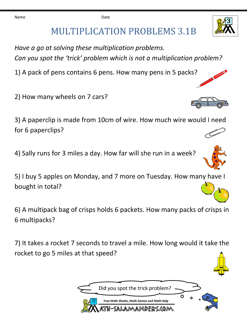 4 3rd Grade Math Word Problems Multiplication Word Problems Word Problem Worksheets Math Word