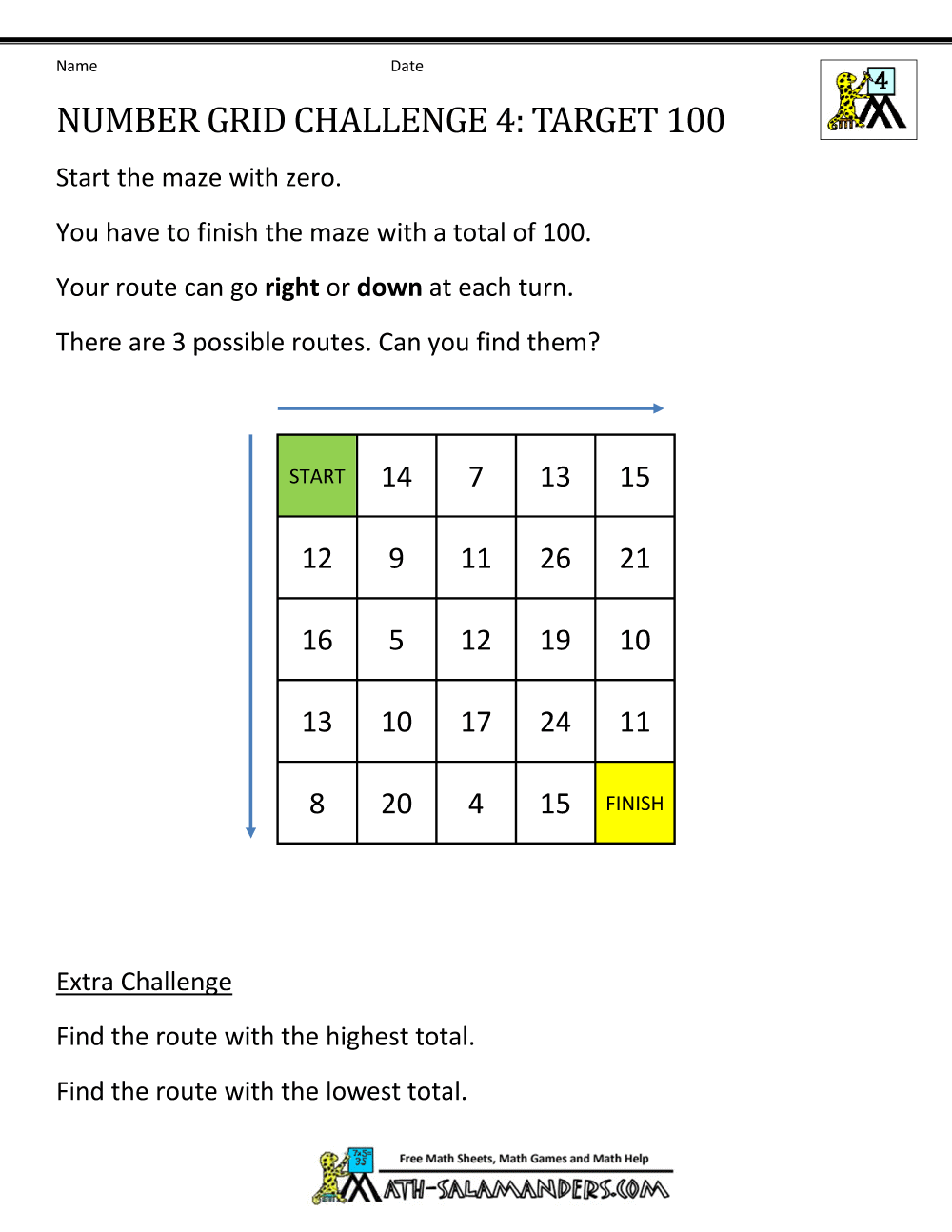4th Grade Math Puzzles 4th Grade Math Puzzles Worksheets Library