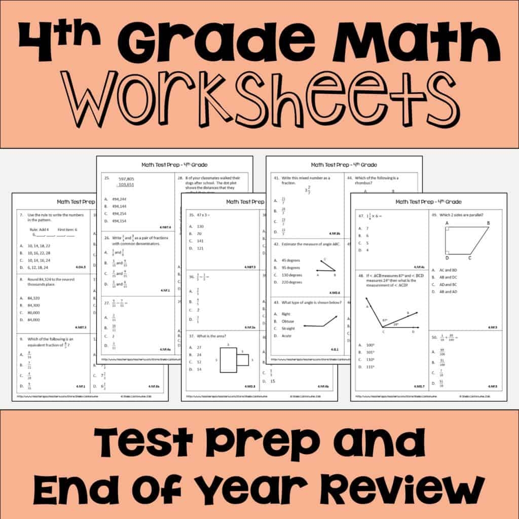4th Grade Math Review Test Prep Interventions In Math Practice Worksheets Library 4th Grade Math Review Test Prep Interventions In Math Practice Worksheets Library