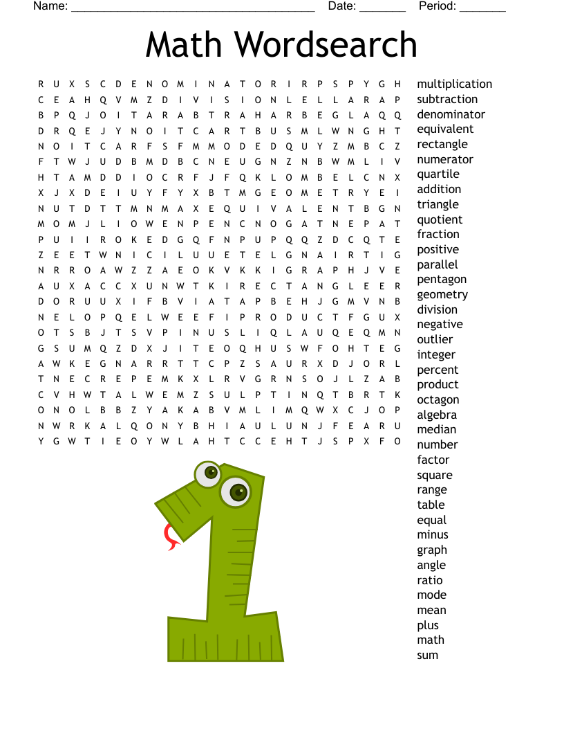 4th Grade Math Vocabulary Word Search WordMint 6th Grade Math Vocabulary Word Search WordMint
