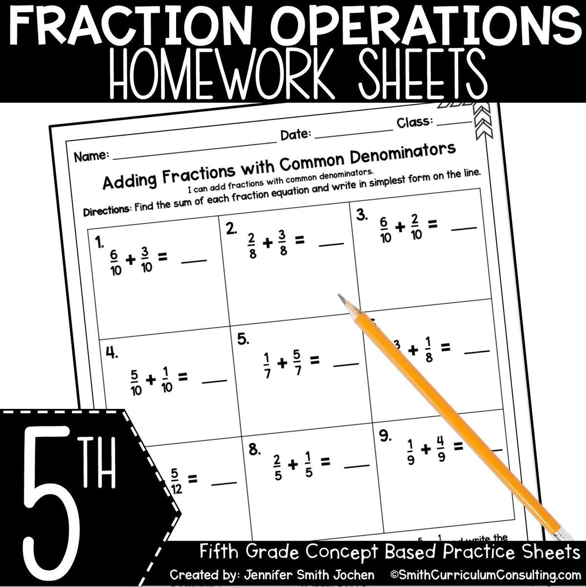 5th Grade Fraction Operations Homework Math Practice Sheets Printable Etsy 5th Grade Fraction Operations Homework Math Practice Sheets Printable Etsy