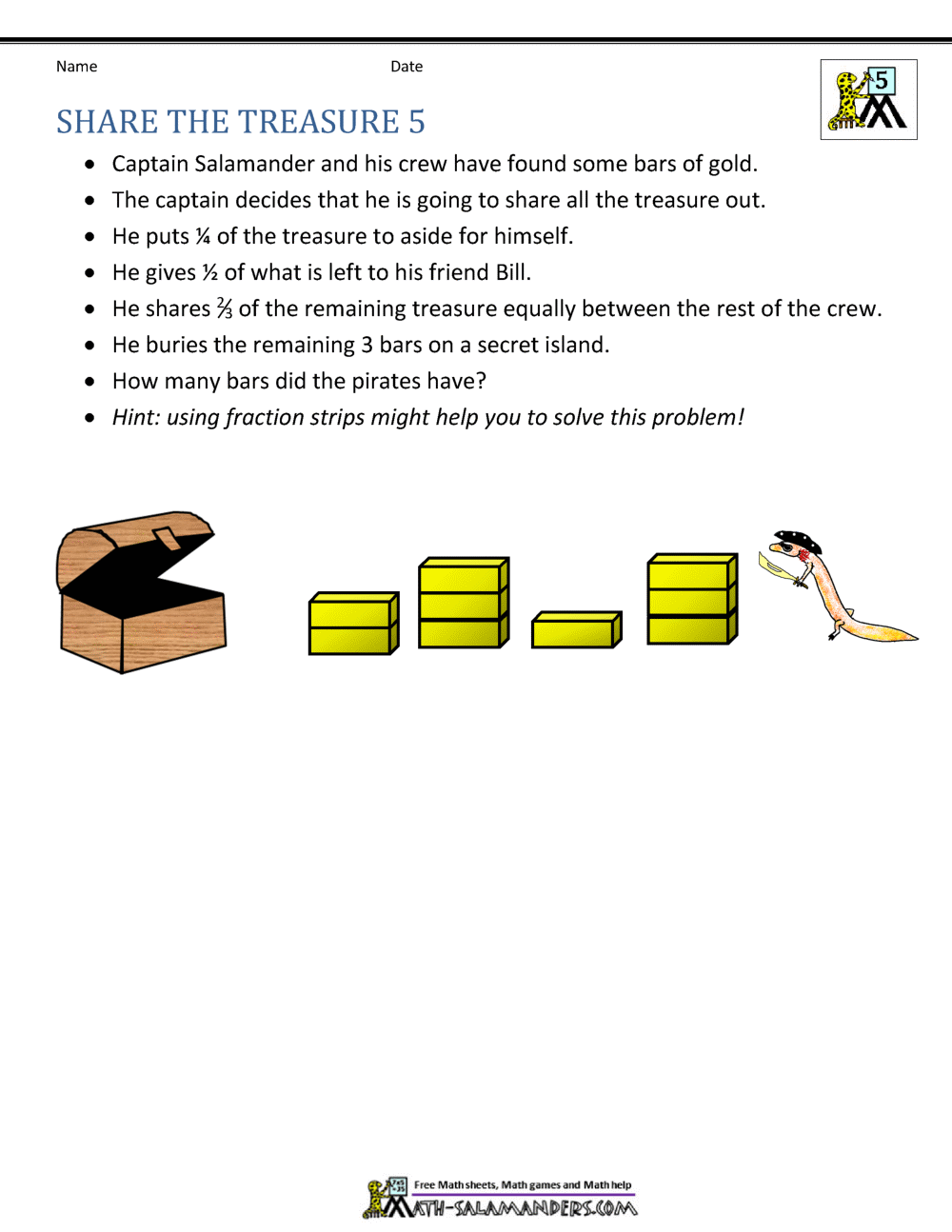 5th Grade Math Problems