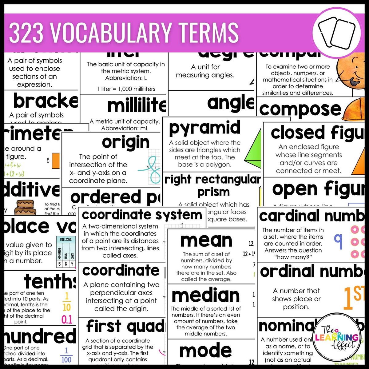 5th Grade Math Word Wall Printable And Digital 5th Grade Math Word Wall Printable And Digital