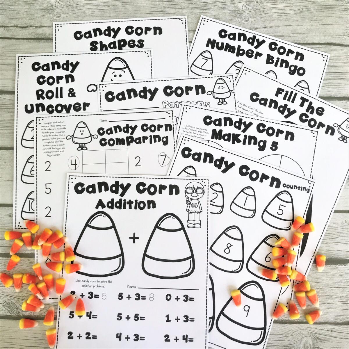 FREE Candy Corn Math Multiplication And Division Puzzles