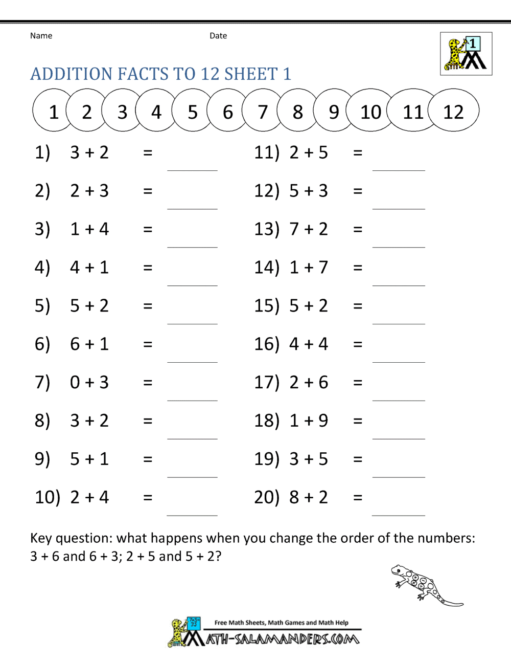 Addition Doubles Worksheets Superstar Worksheets