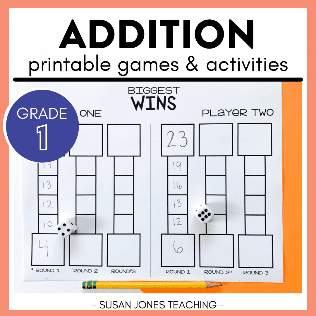 Addition Games Print Play LEARN Susan Jones Teaching Addition Games Print Play LEARN Susan Jones Teaching