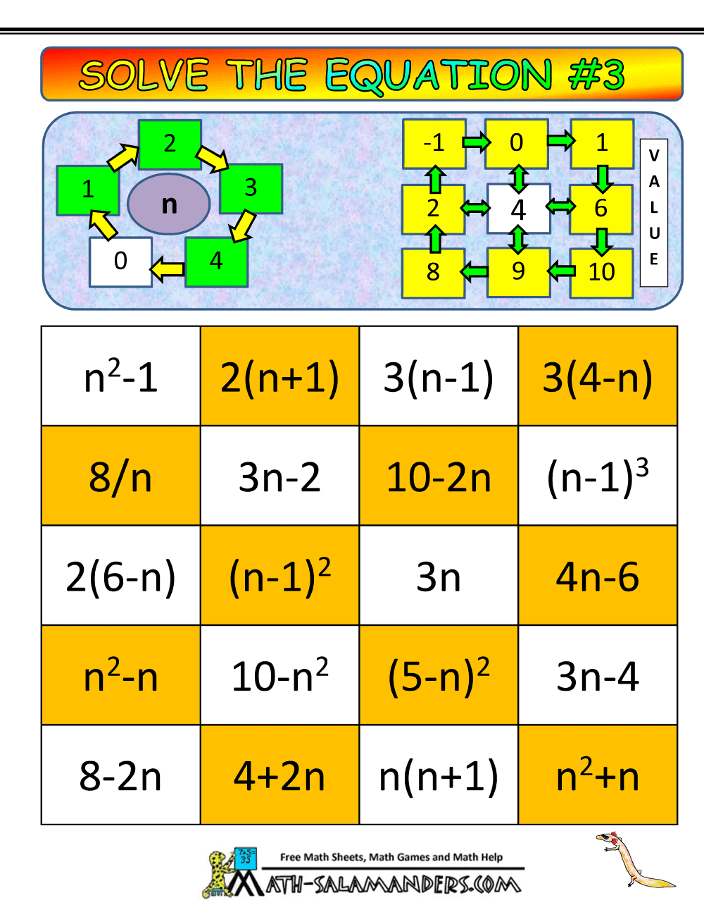 Algebra Math Games Algebra Math Games