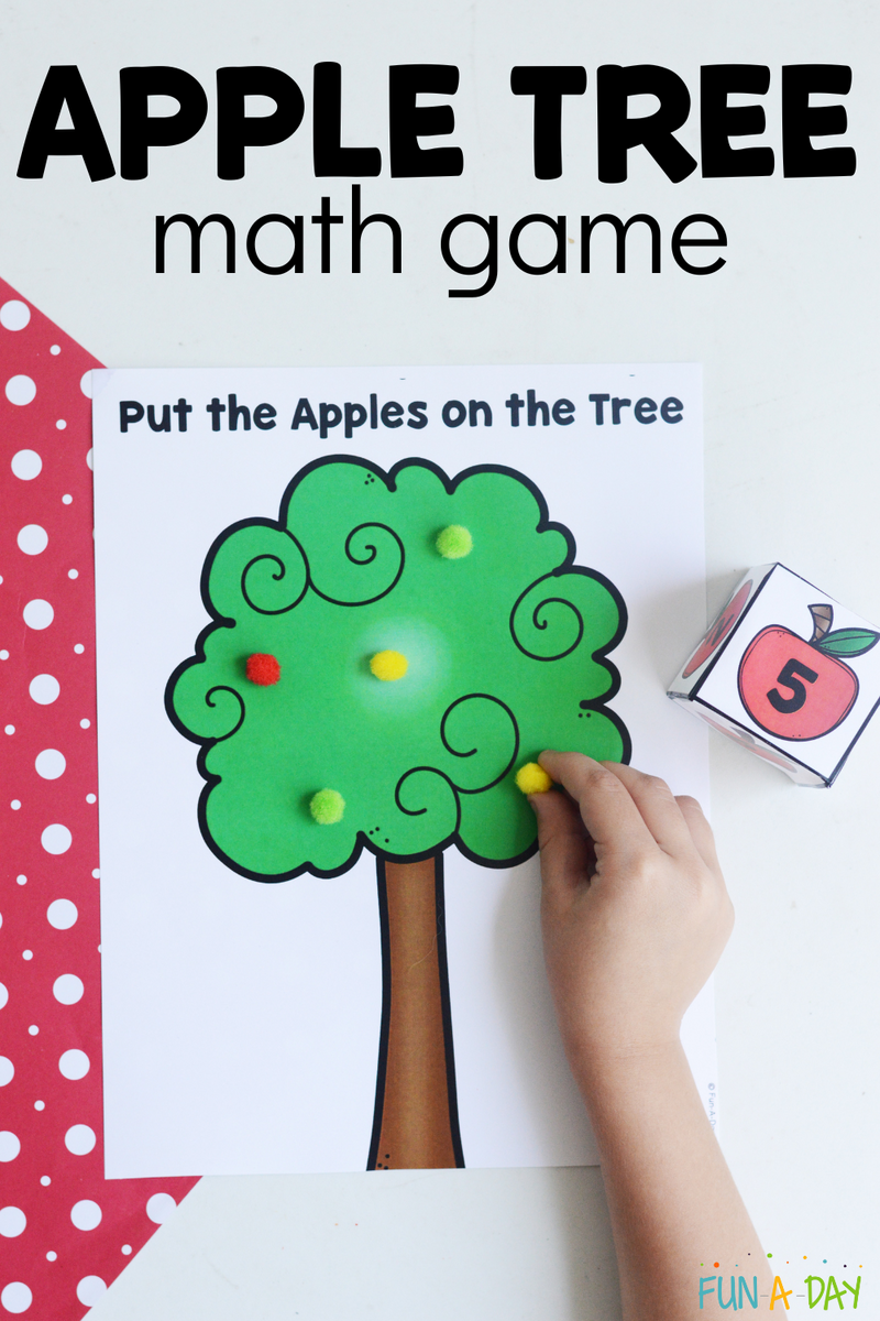 Apple Tree Math Game Free Printable Fun A Day