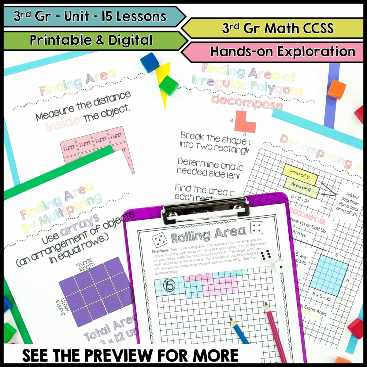 Area And Perimeter Worksheets Activities Lessons Guided Math Workshop Made By Teachers