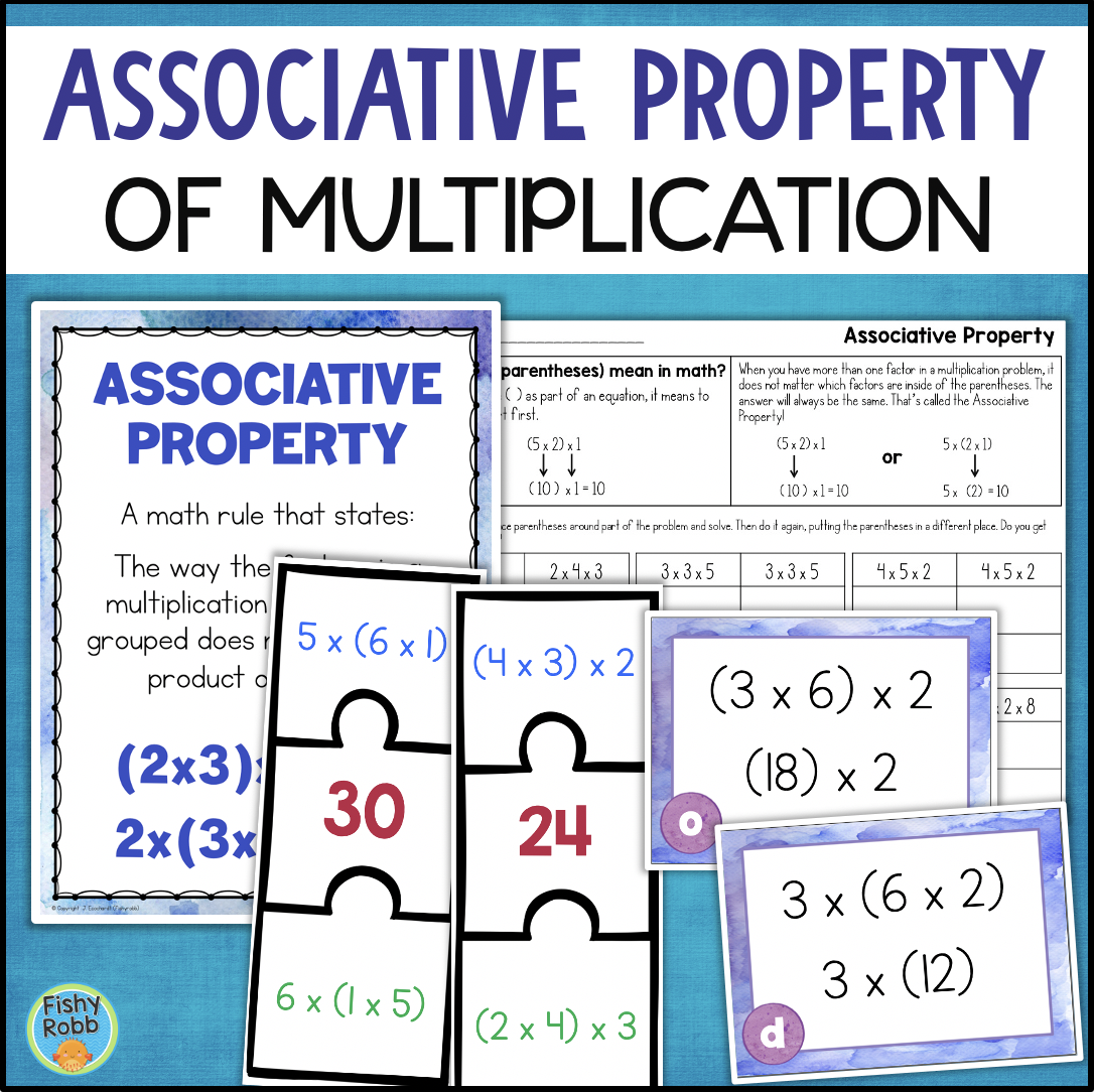 Associative Property Of Multiplication Worksheets Math Centers Assessment Made By Teachers Associative Property Of Multiplication Worksheets Math Centers Assessment Made By Teachers