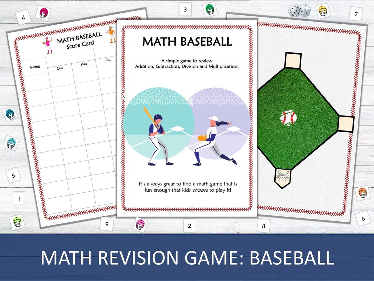 Baseball Math Etsy Baseball Math Etsy