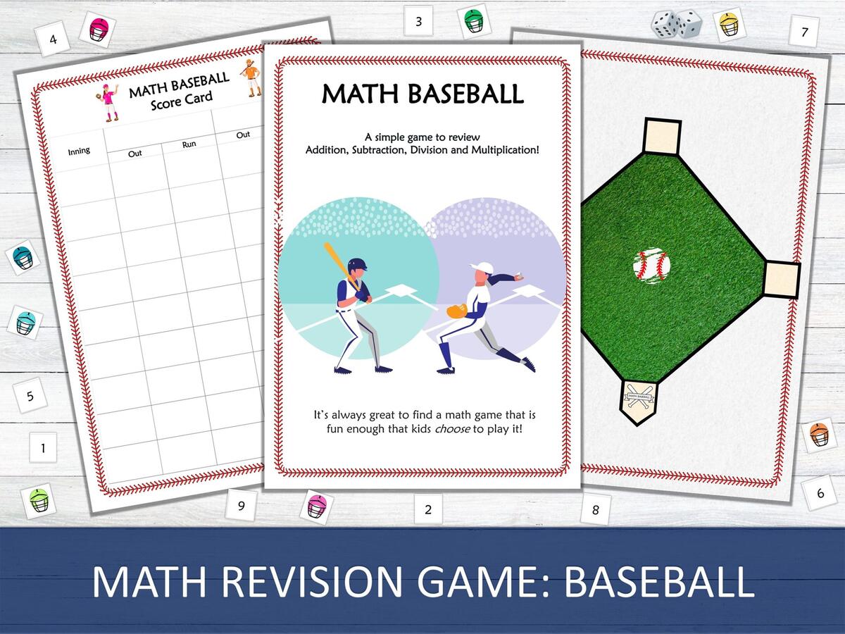 Baseball Math Etsy Baseball Math Etsy