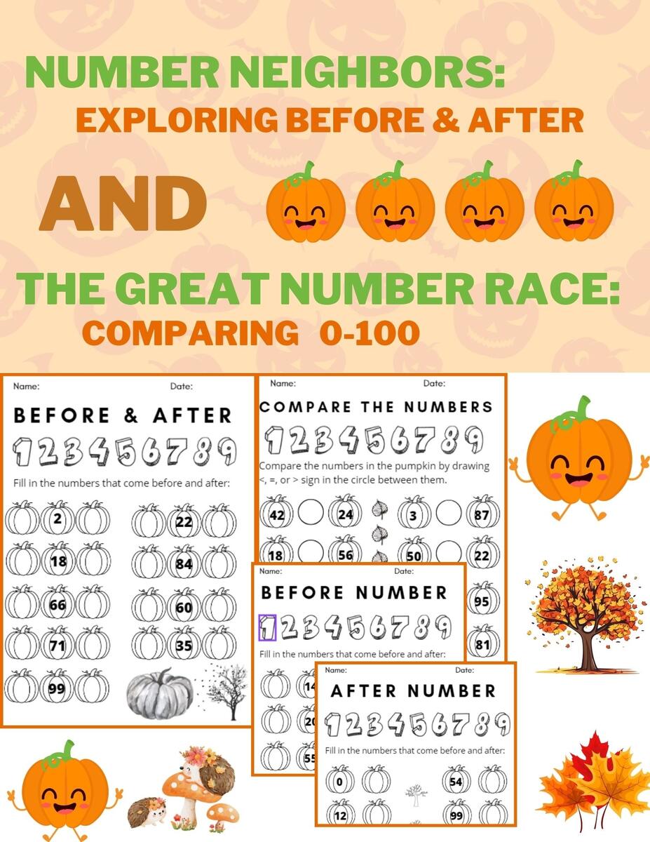 Before And After And Comparing Numbers Worksheets 1 100 Place Value Made By Teachers