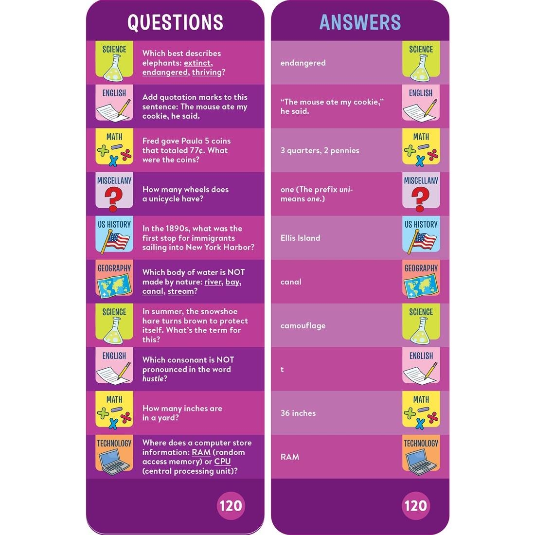 Brain Quest Smart Cards Grade 4 Money Smarts Money Math Game For Kids Left Brain Craft Brain