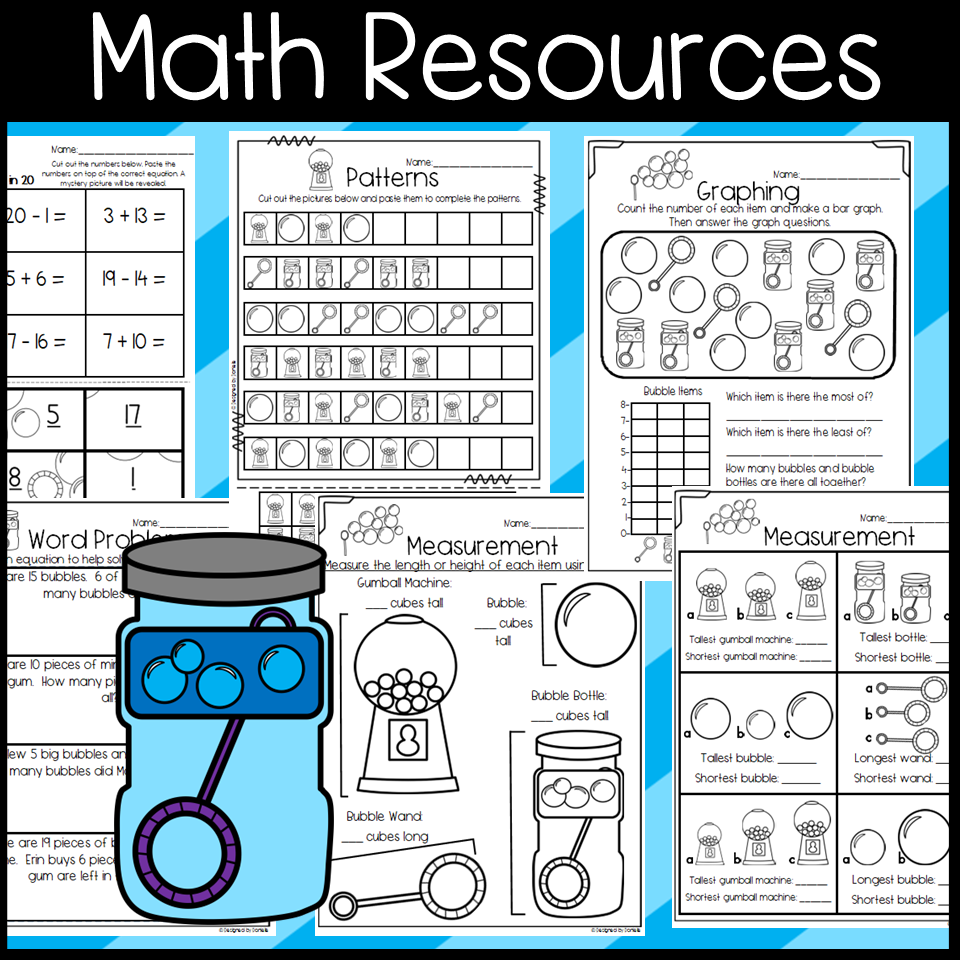 Bubble Day Themed Activities And Worksheets End Of The Year Review Made By Teachers