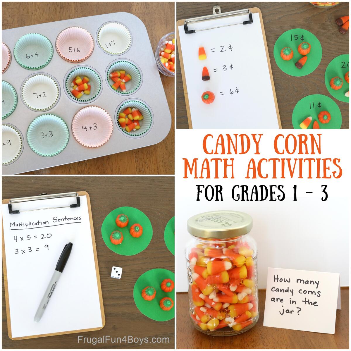 Candy Corn Math Activities Frugal Fun For Boys And Girls