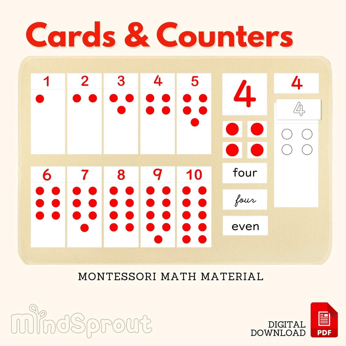 Cards And Counters Montessori Math Material Odd Even Counting Numbers Coloring Made By Teachers Cards And Counters Montessori Math Material Odd Even Counting Numbers Coloring Made By Teachers