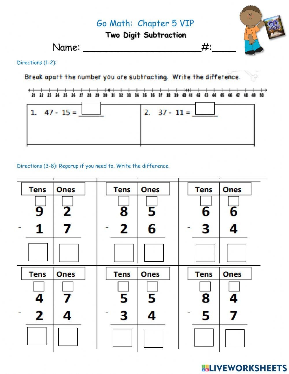 Ch 5 Go Math Test Worksheet Worksheets Library