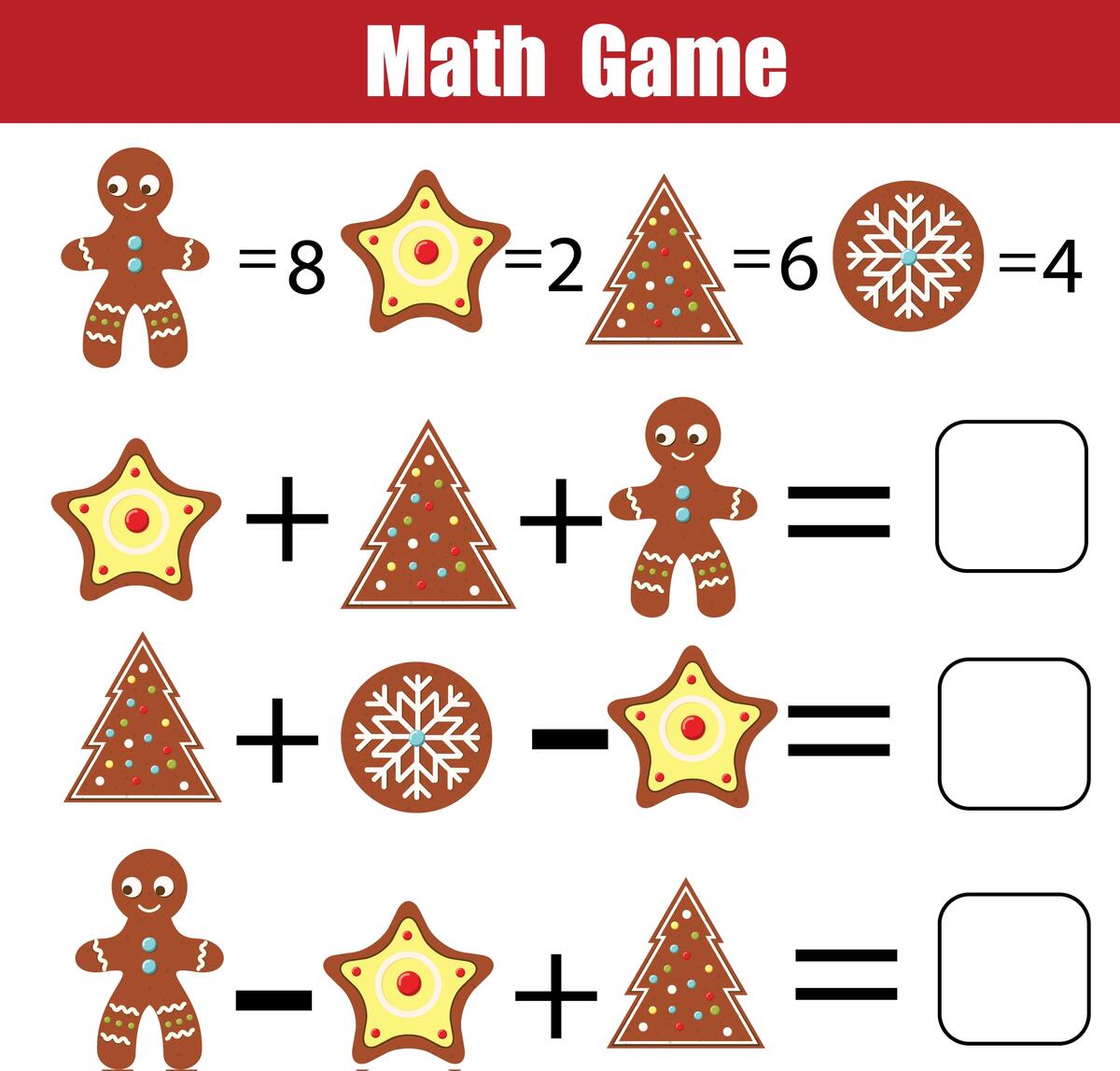 Christmas Math Game Printable Thrifty Mommas Tips Christmas Math Game Printable Thrifty Mommas Tips