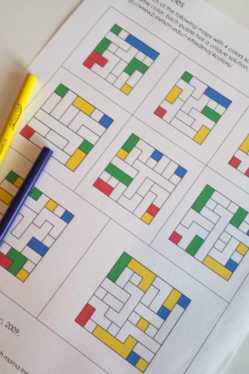 Color Puzzles Fun Math And Logic For Kids