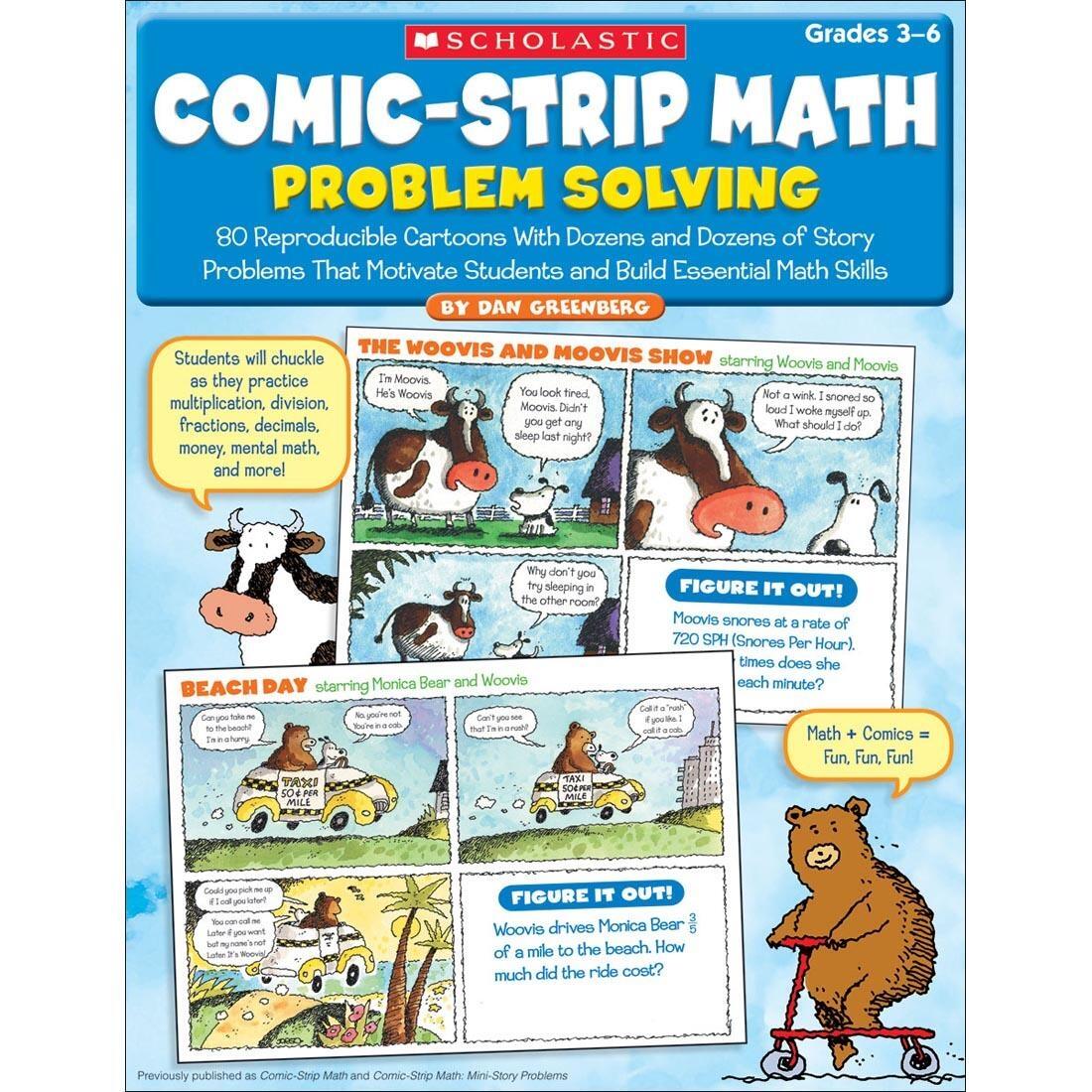 Comic Strip Math Problem Solving Book For Grades 3 6 Comic Strip Math Problem Solving Book For Grades 3 6