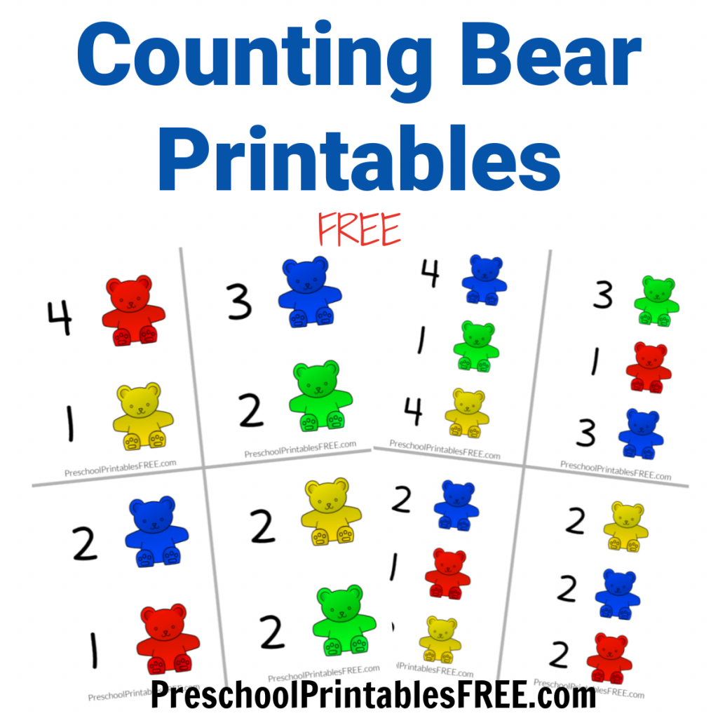 Counting Bears Printable Math Activities Free Preschool Printables
