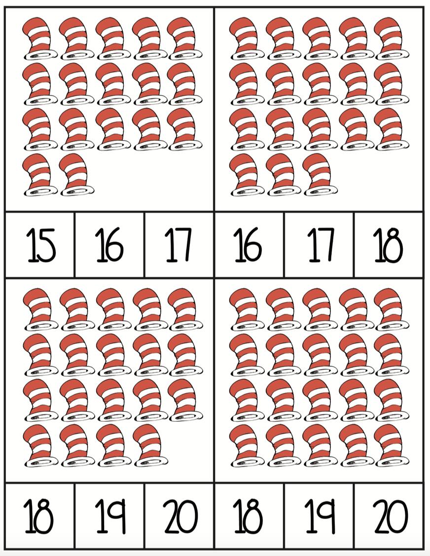 Getting Creative With Kinder Math Dr Suess Patterning Be A Creative Kitten