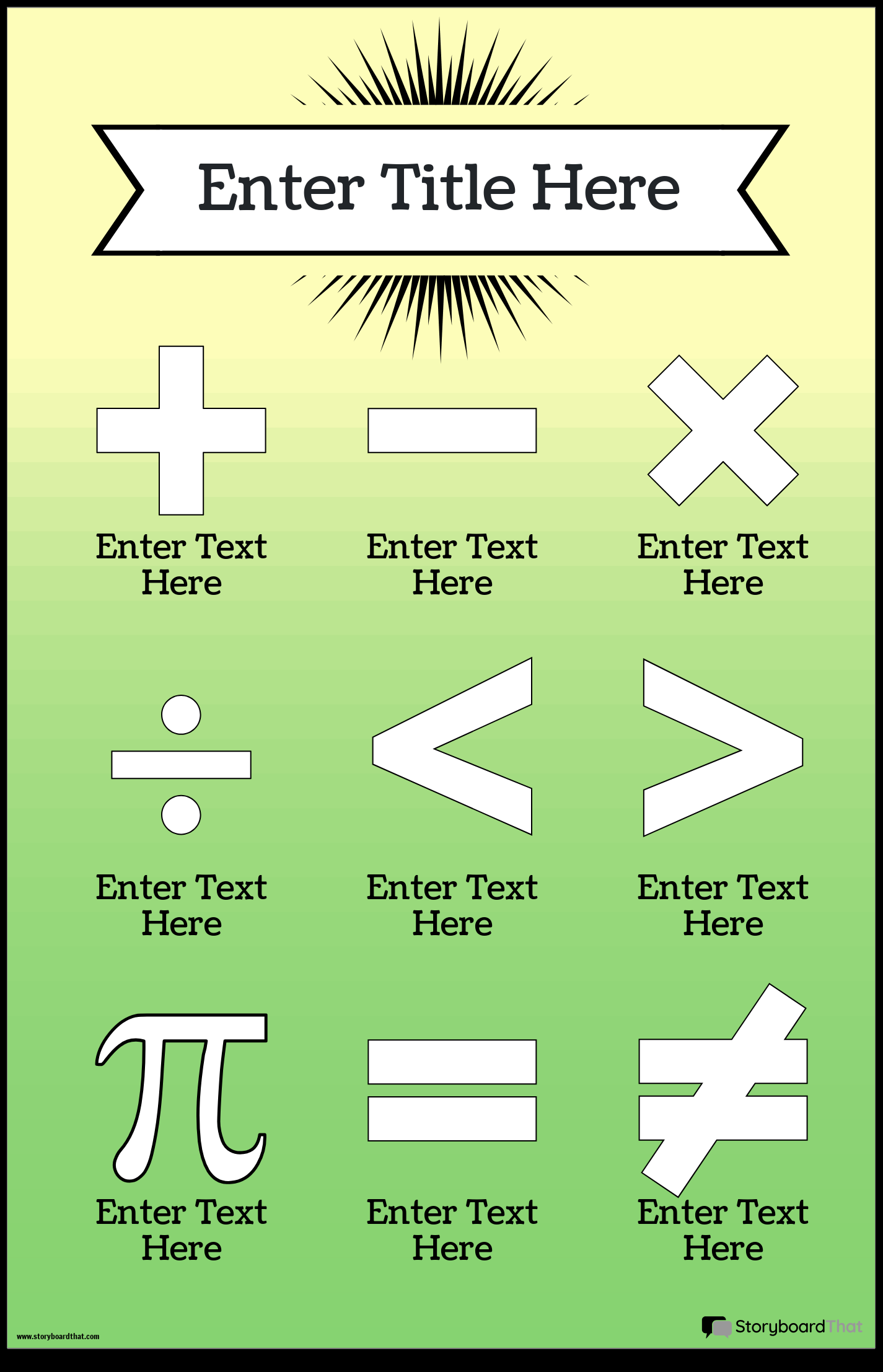Create Engaging Math Posters With Storyboard That In 2025