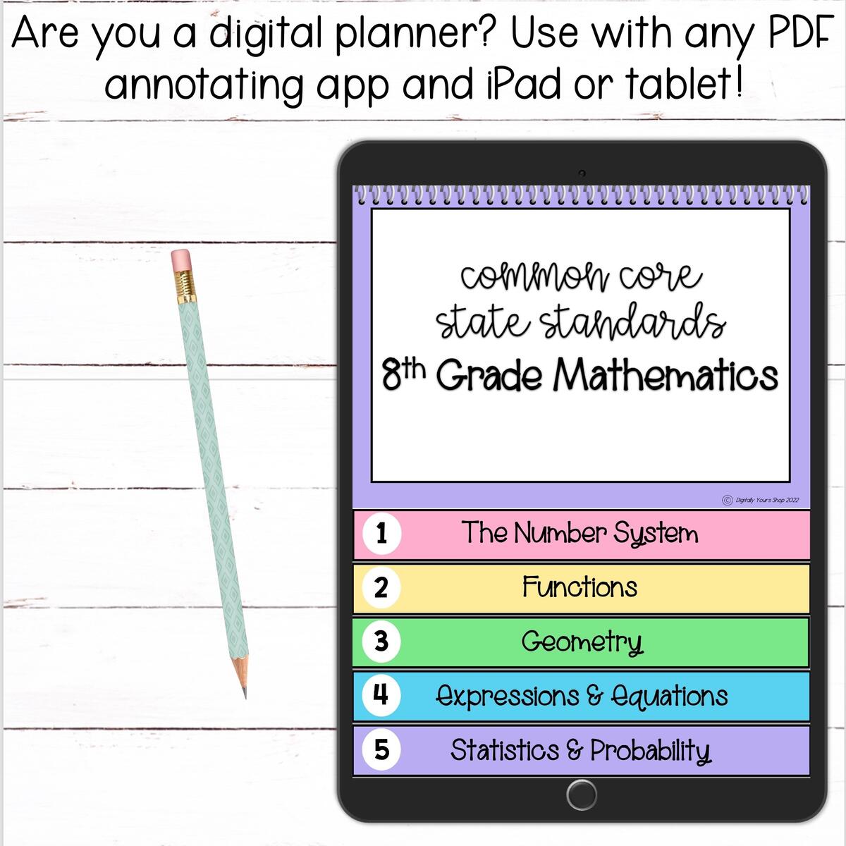 Digital 8th Grade Math Common Core State Standards Checklist Flipbook Made By Teachers Digital 8th Grade Math Common Core State Standards Checklist Flipbook Made By Teachers