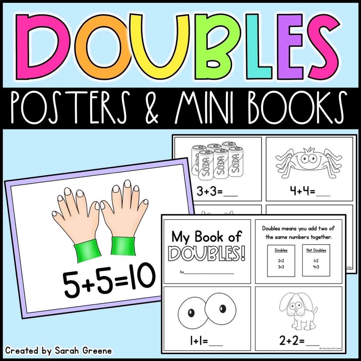 Doubles Facts Posters Mini Book Made By Teachers
