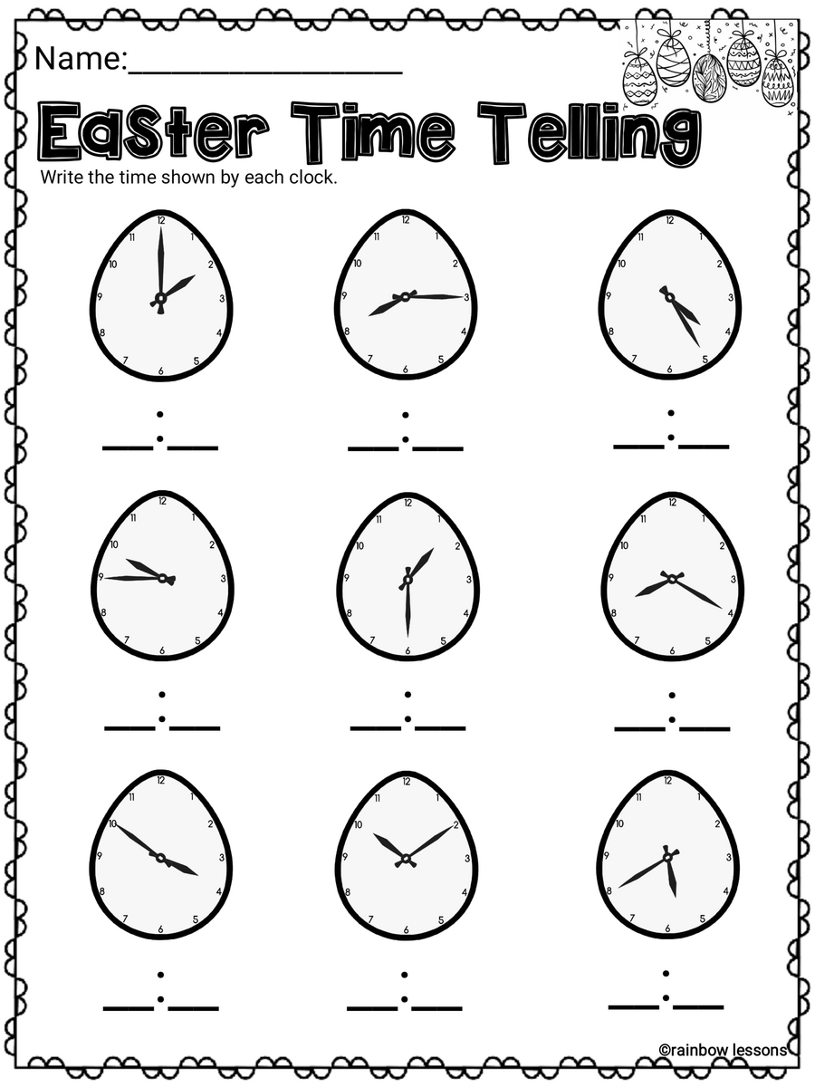 Easter Math And Literacy Worksheets Made By Teachers