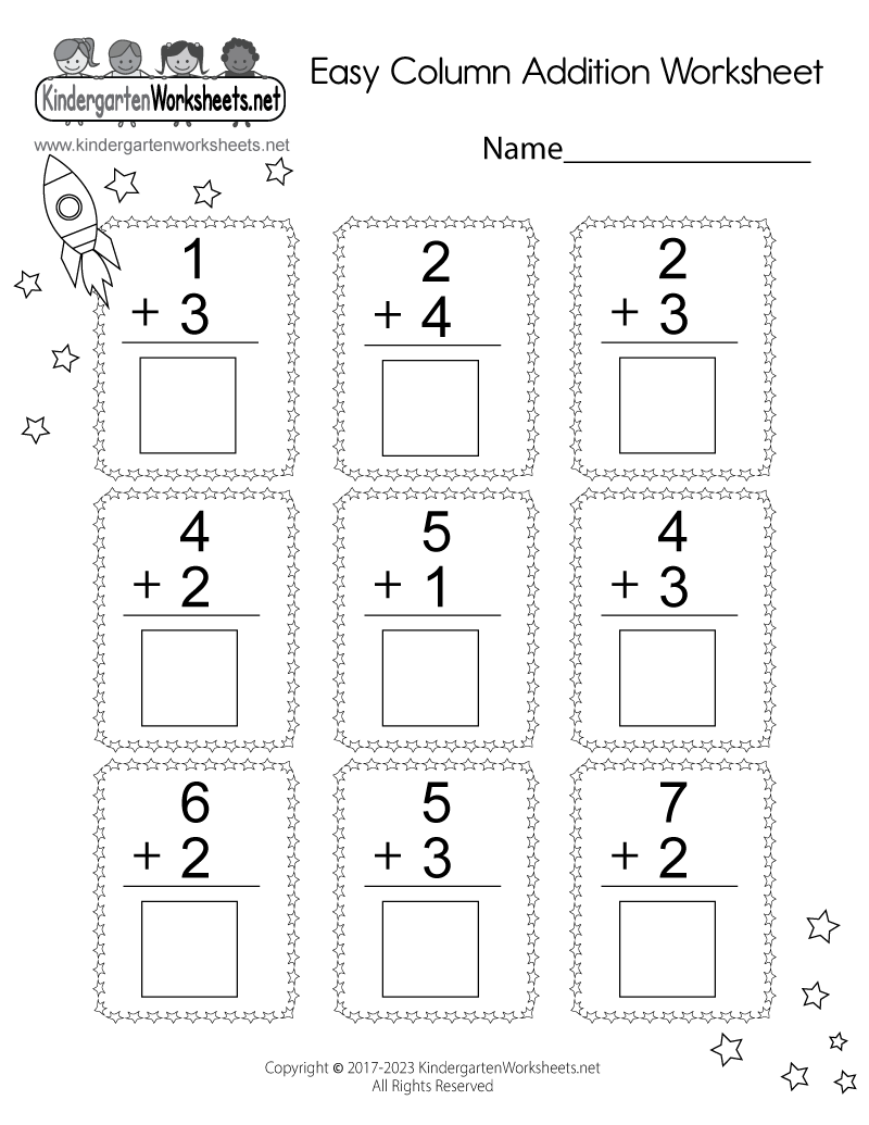 Easy Column Addition Worksheet Free Printable Digital PDF Color By Addition Worksheet Free Printable Digital PDF