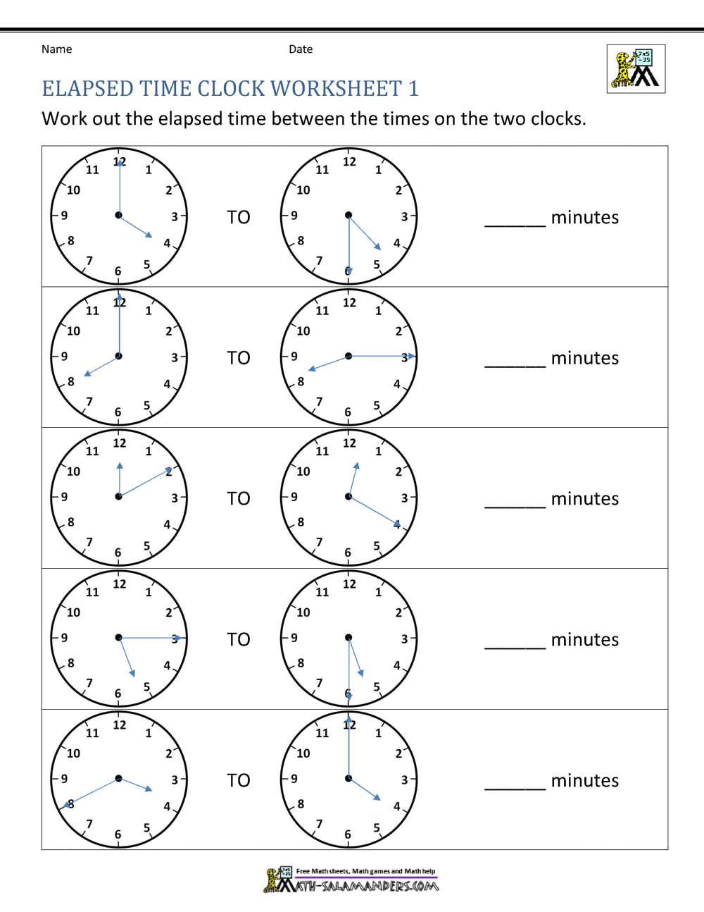 Elapsed Time Worksheets Elapsed Time Worksheets Superstar Worksheets