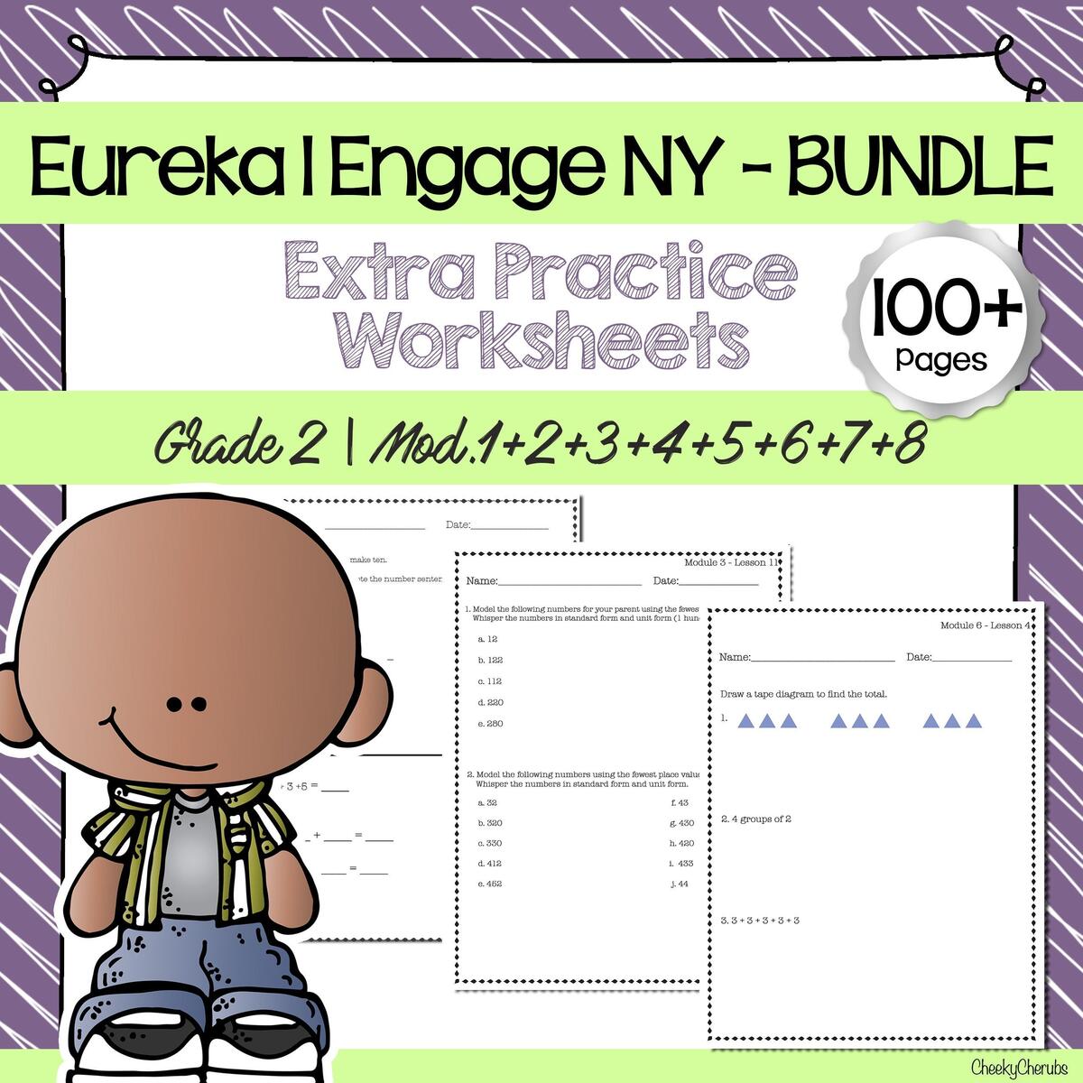 Eureka Math Engage NY Extra Worksheets For 2nd Grade BUNDLE All Modules Etsy Eureka Math Engage NY Extra Worksheets For 4th Grade BUNDLE All Modules Etsy